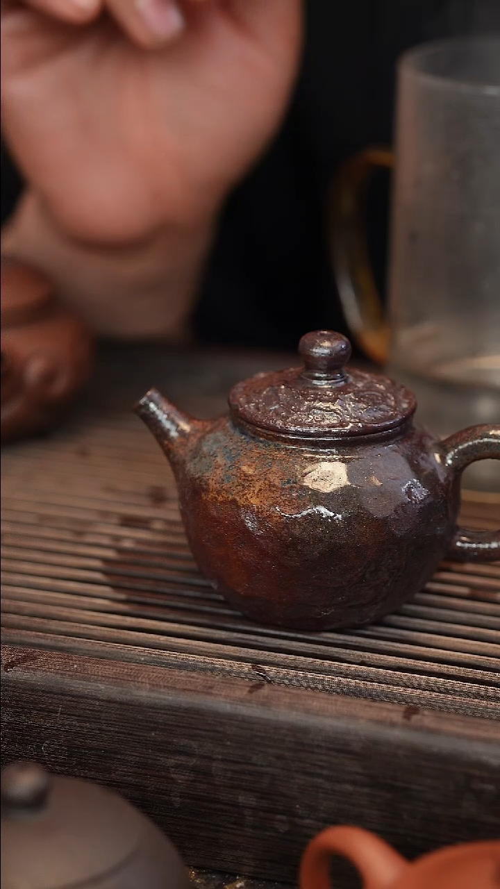 茶壶紫砂原矿手工制作