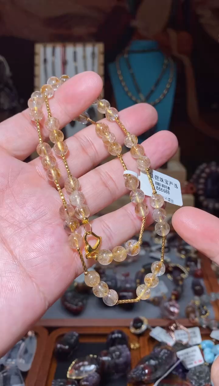 【闪购商品】水晶金多多项链未镶嵌多样性发一