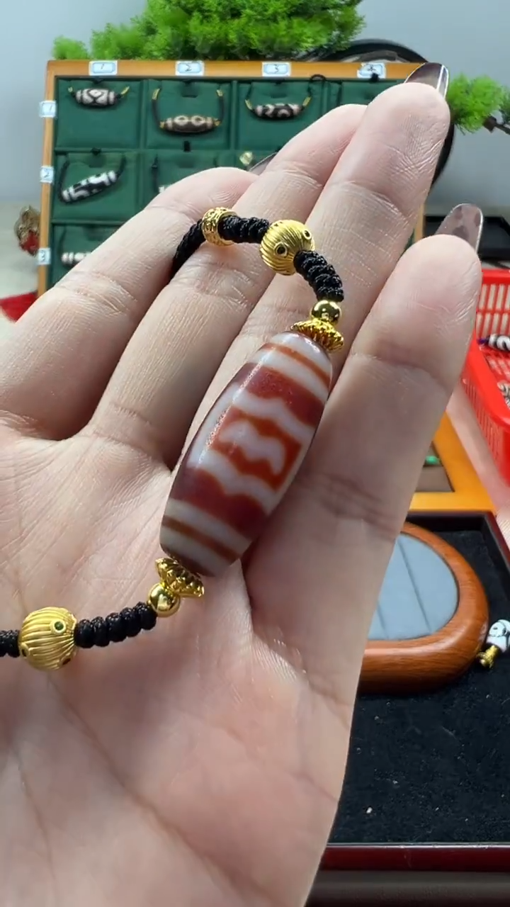 玛瑙/玉髓（覆膜）颈饰未镶嵌193（微瑕）