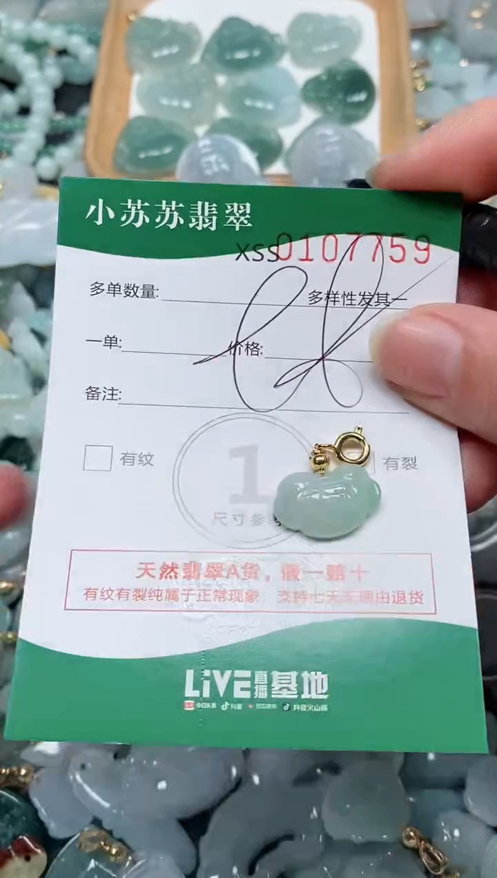 【闪购商品】翡翠颈饰未镶嵌闪购商品0107759