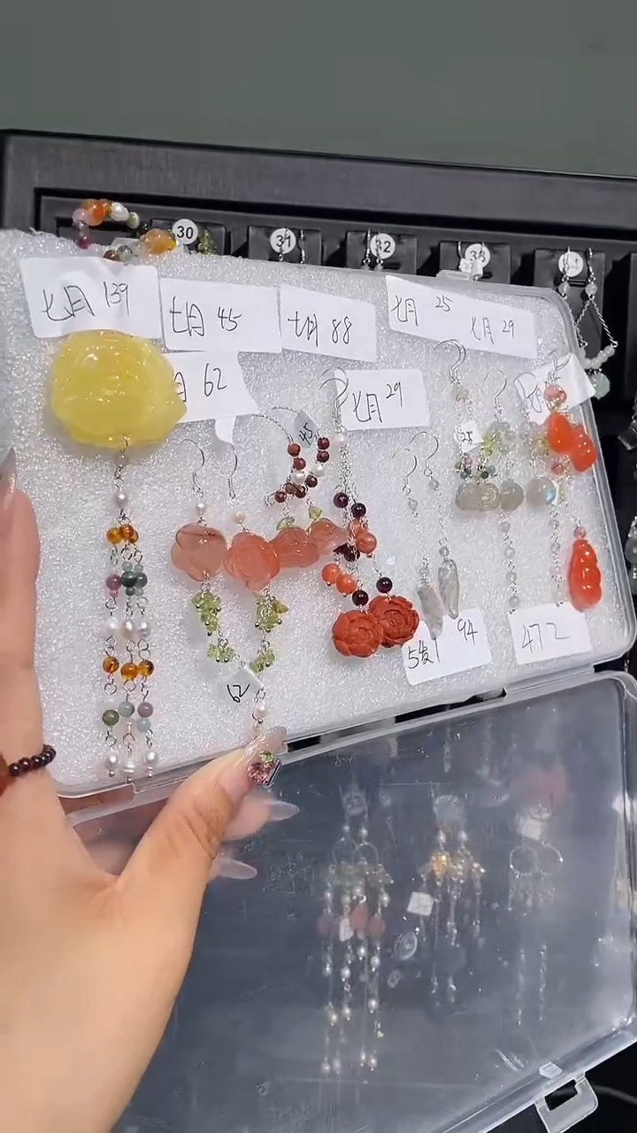 紫晶耳饰银S925镶嵌七* 七月5发1