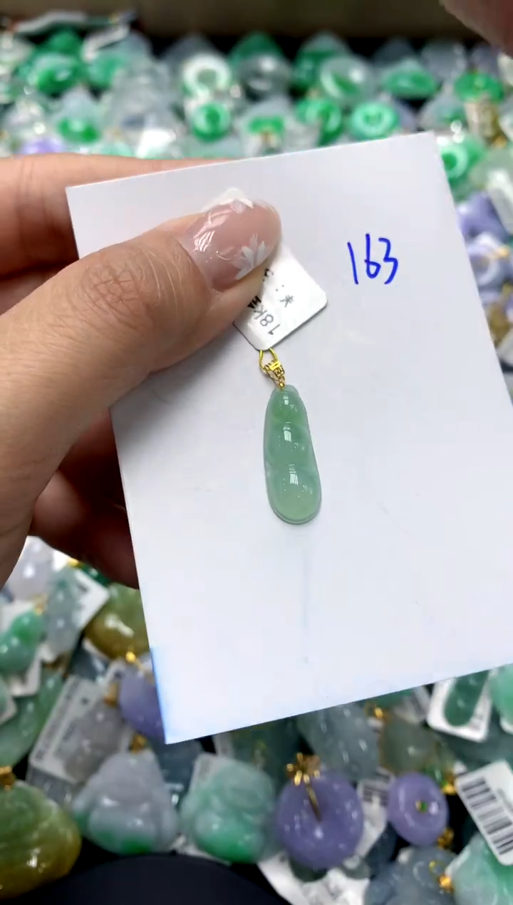 【闪购商品】翡翠颈饰18K金镶嵌111111111111111111