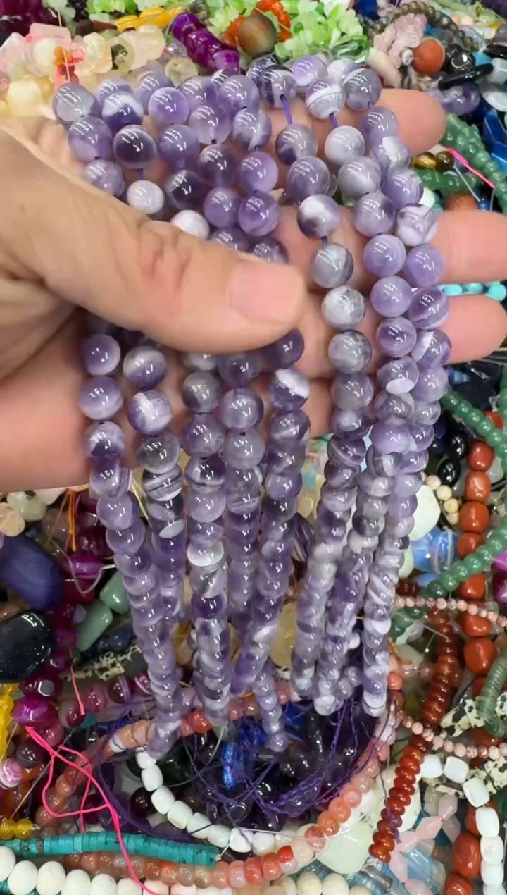 【闪购商品】查罗石珠宝半成品未镶嵌浅卡8一条