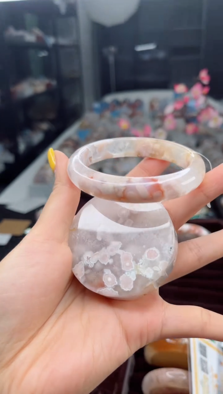 石英质玉未镶嵌手镯56圈口（赠送镯心）3330266