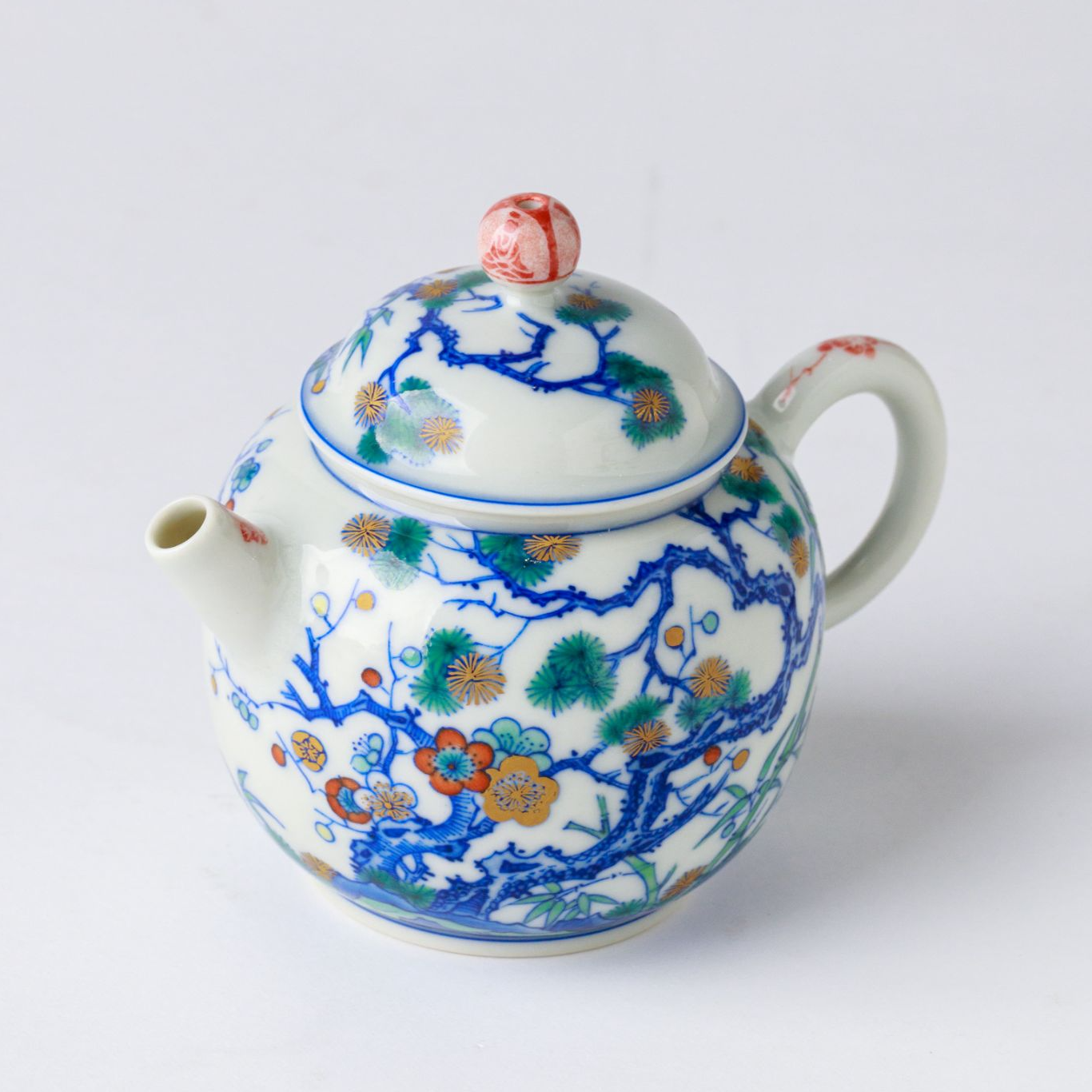 【可倚粉丝专属】西泠·斗彩松竹梅炮口宫灯壶