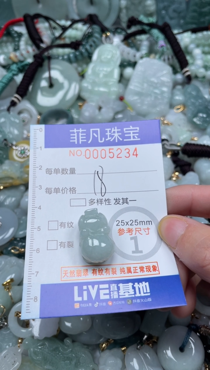 【闪购商品】翡翠颈饰未镶嵌00..5234