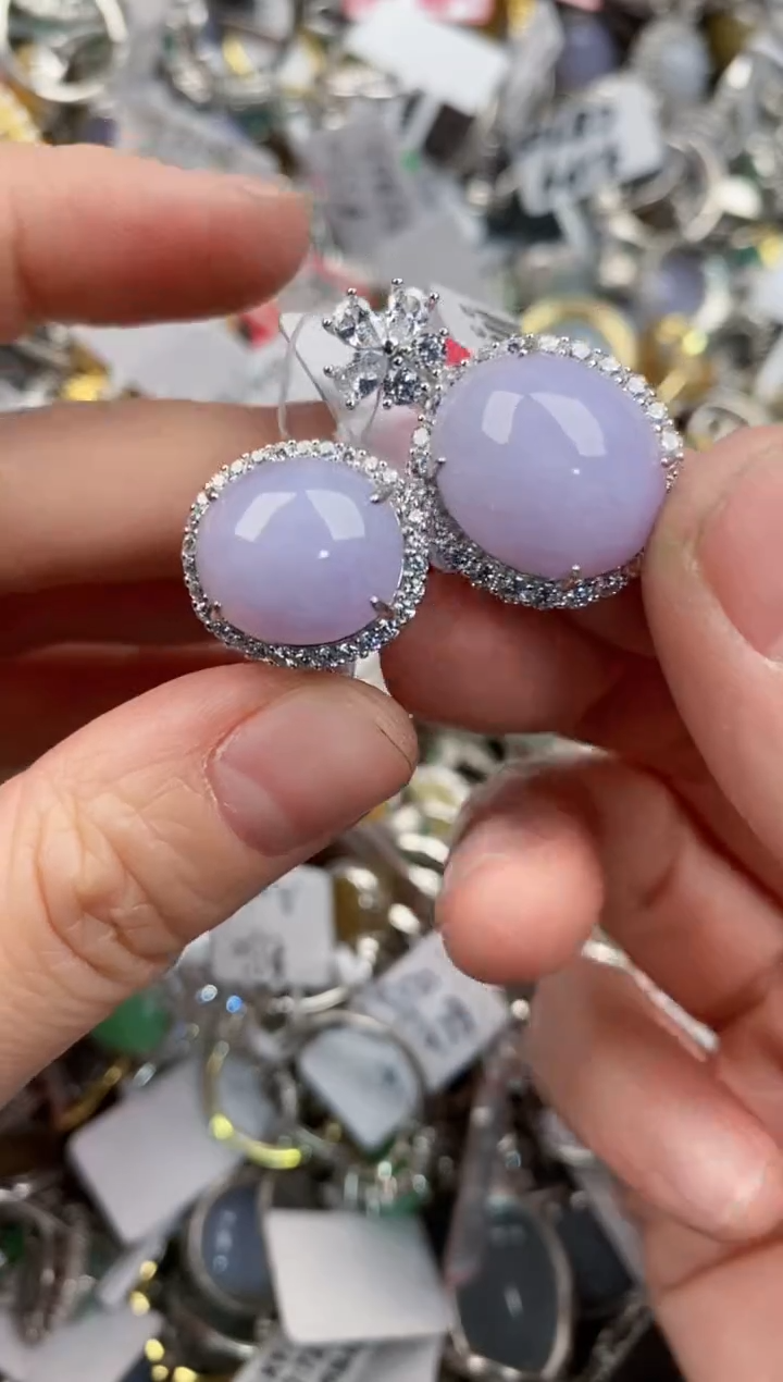 银S925镶嵌戒指翡翠888   6去