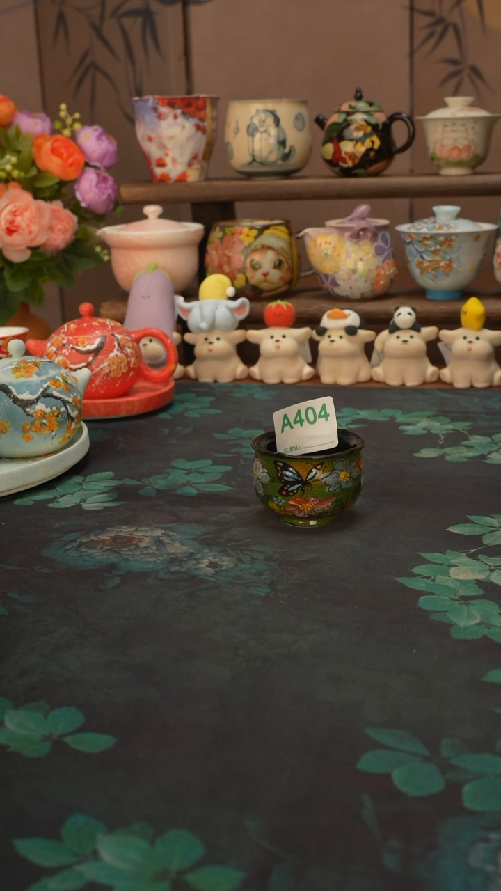 猫*王贰俩  花口品茗杯404