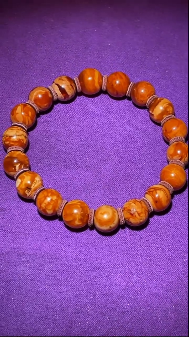 定制蜜蜡乔****0wr   圆珠手串