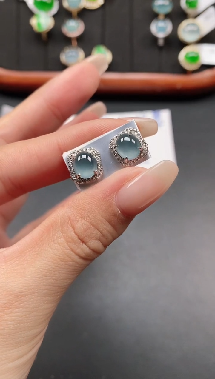 银S925镶嵌戒指翡翠111