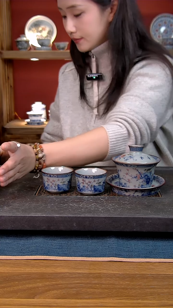 简装家用款3件套 老陶泥开片纹陶瓷茶具