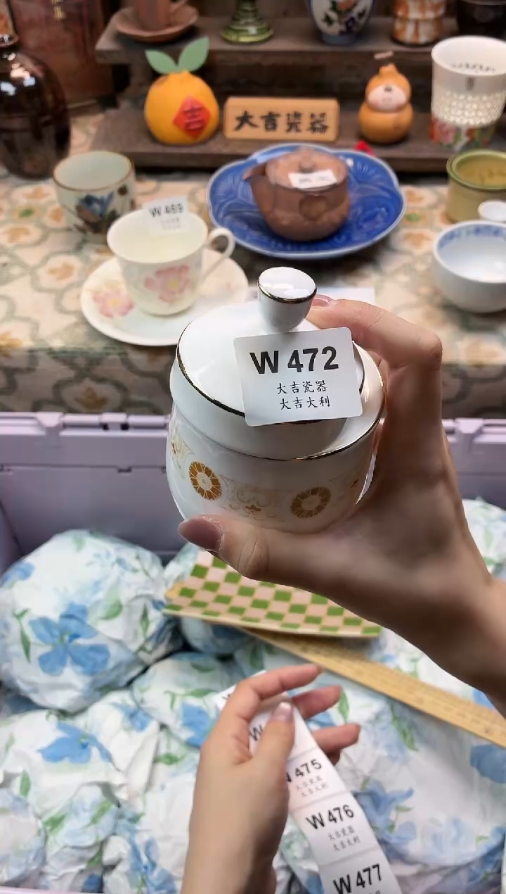 瓷器涂*鱼    W472