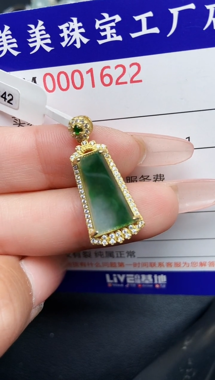 【闪购商品】翡翠颈饰银S925镶嵌1622