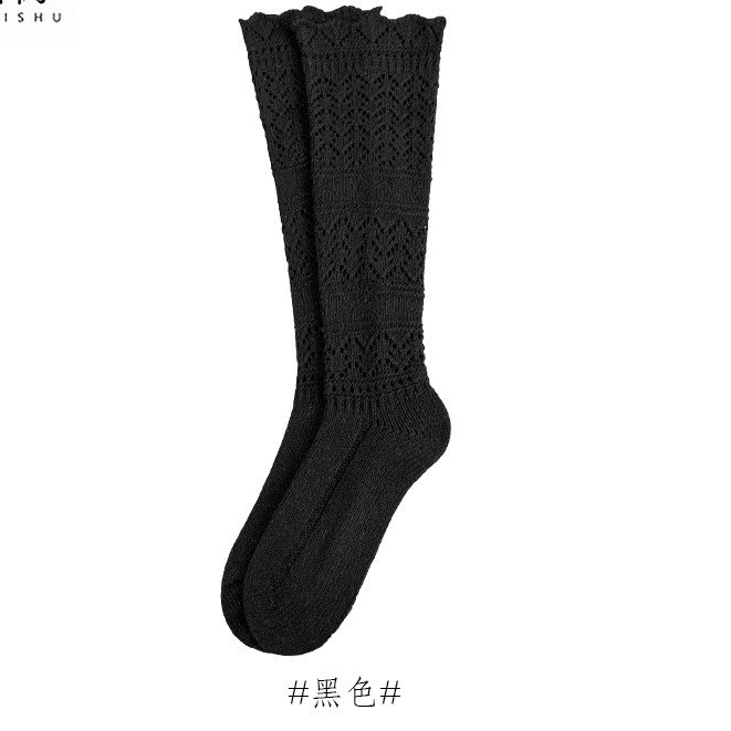 纯色长筒袜子女秋冬新款堆堆袜YX2067