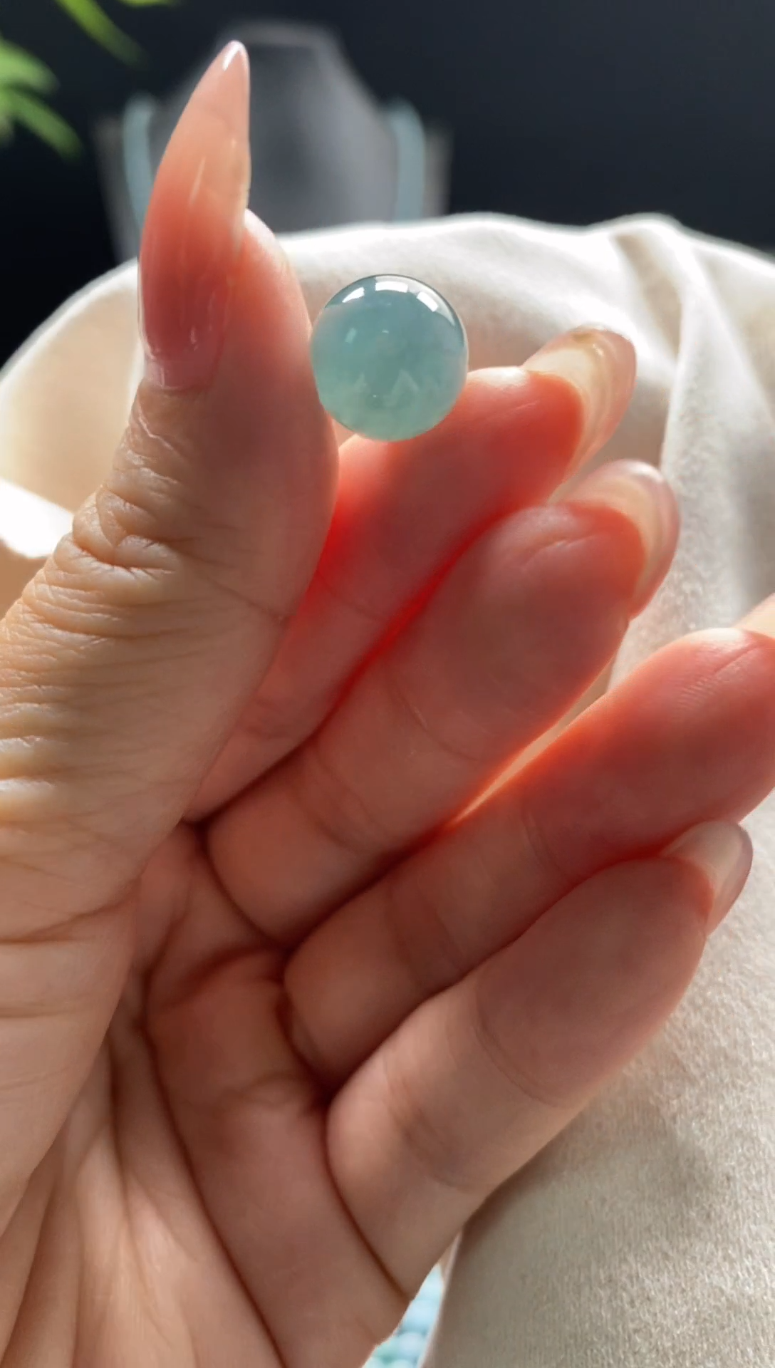 未镶嵌手链翡翠散珠卡10mm圆珠