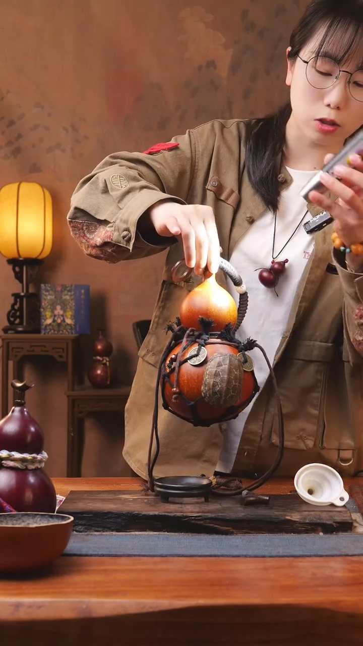 【闪购商品】160S号精品大漆葫芦防腐防渗装水茶酒