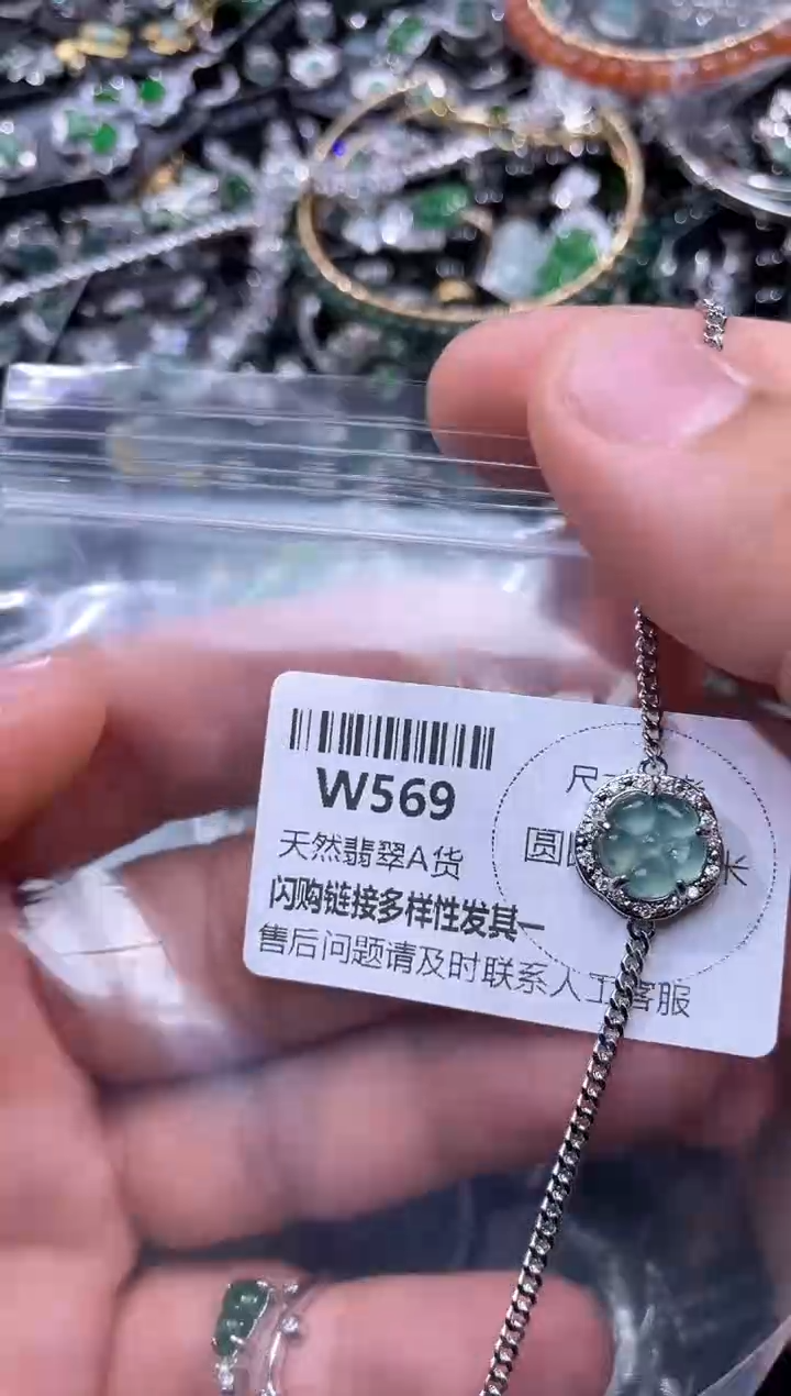 【闪购商品】翡翠颈饰未镶嵌W569手链