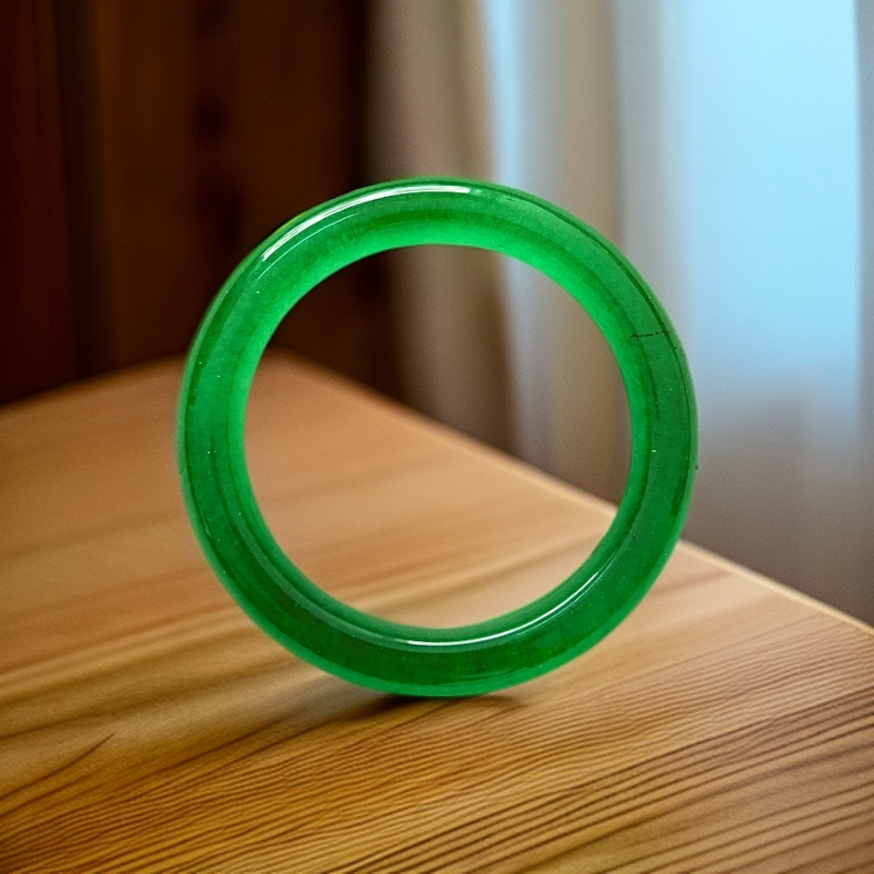 首饰袋 中缅精美细圆手镯 叮当 首饰赠礼盒多样性发其一绿