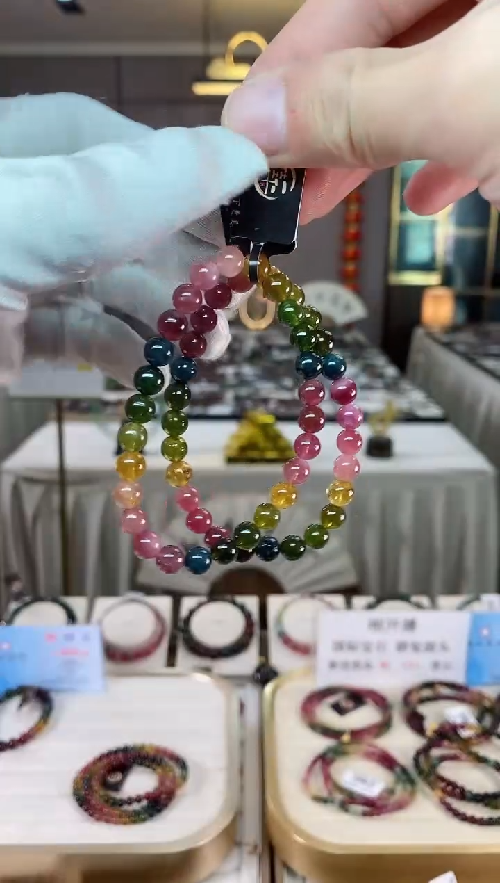 【闪购商品】碧玺单圈手串6mm+未镶嵌（多样性发一条）xion