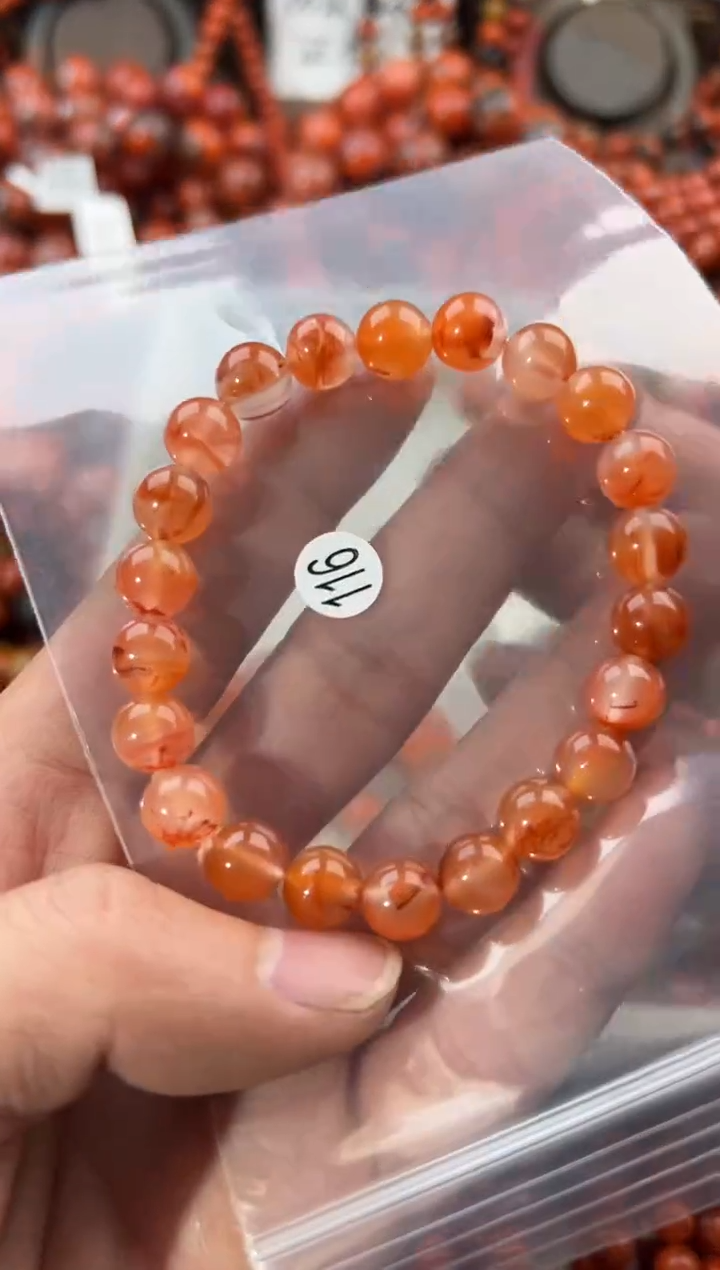 未镶嵌手串南红玛瑙8+