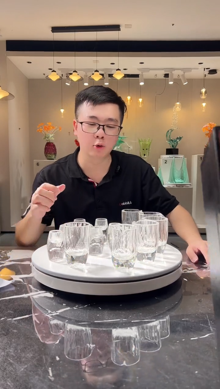 茶宠巴比特美学 双头白酒杯