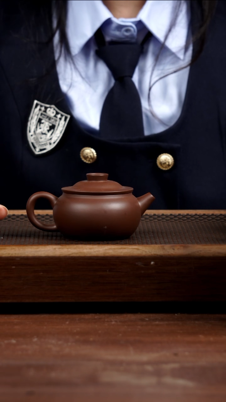 茶壶紫砂80年代一厂老紫泥巨轮130CC