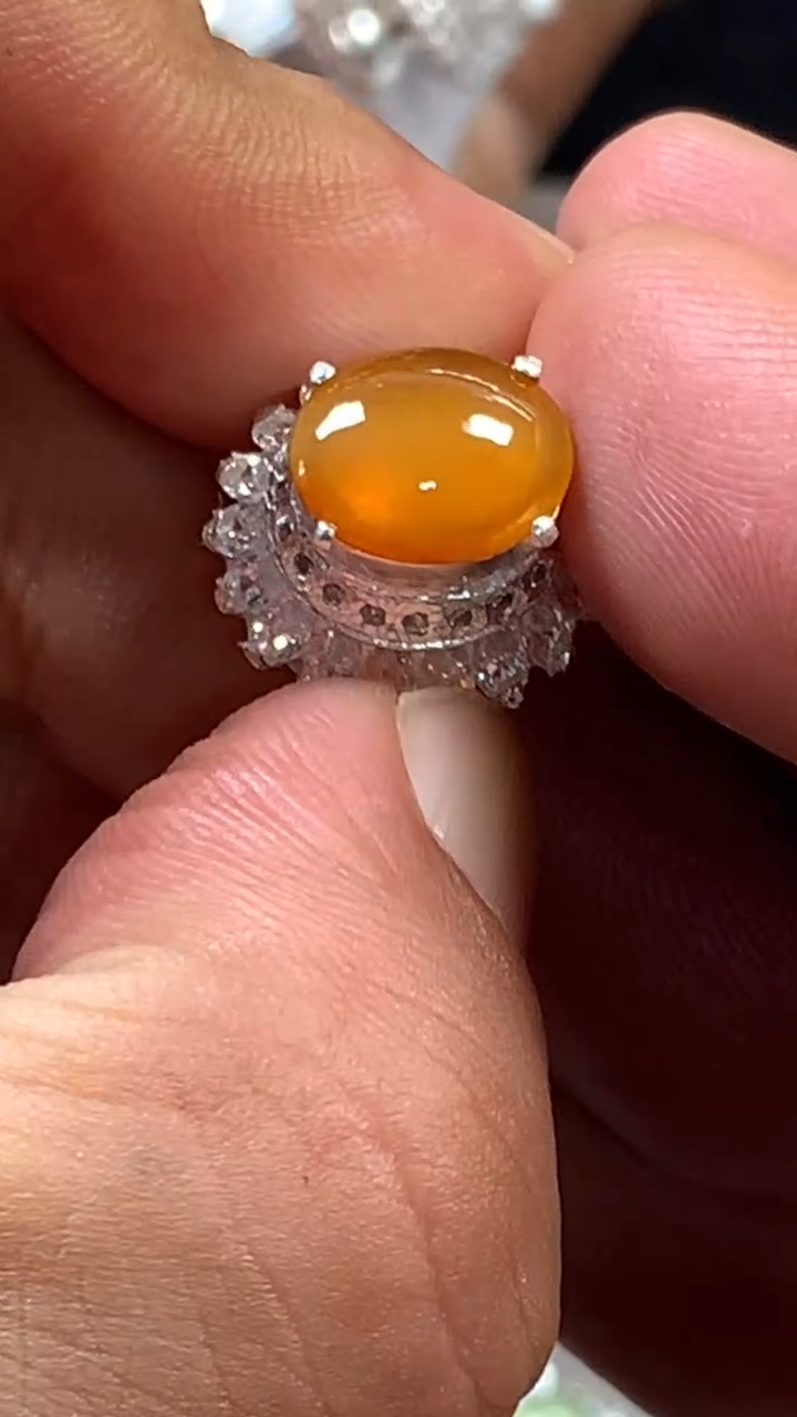 【闪购商品】定制翡翠未镶嵌缅甸天然翡翠a货黄翡