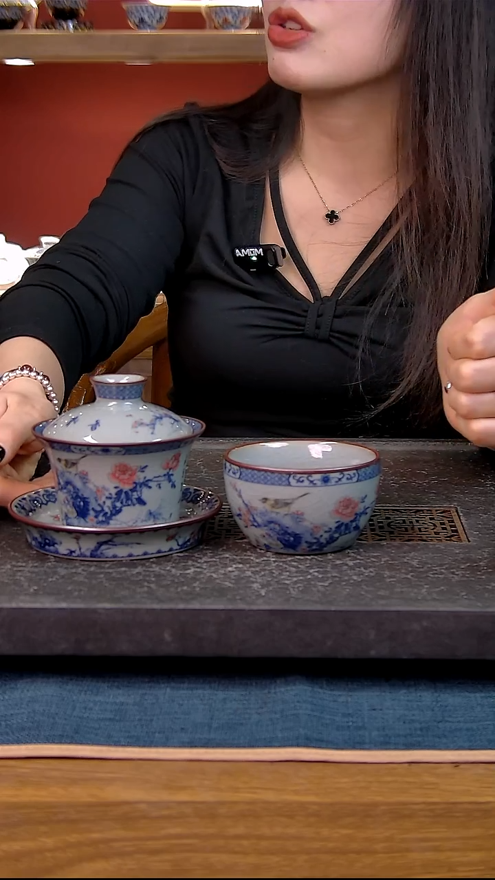简装家用款2件套 老陶泥开片纹陶瓷茶具