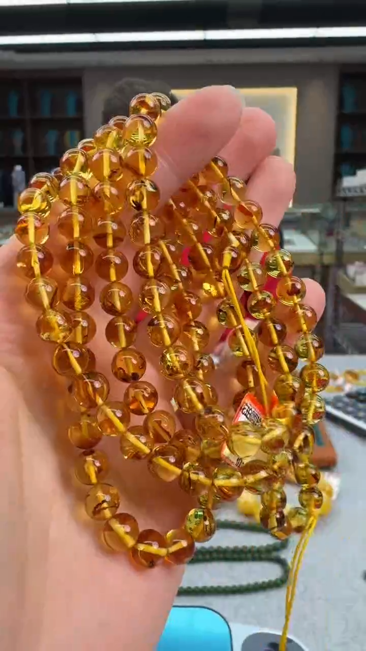 【闪购商品】琥珀颈饰银S925镶嵌秒拍号072