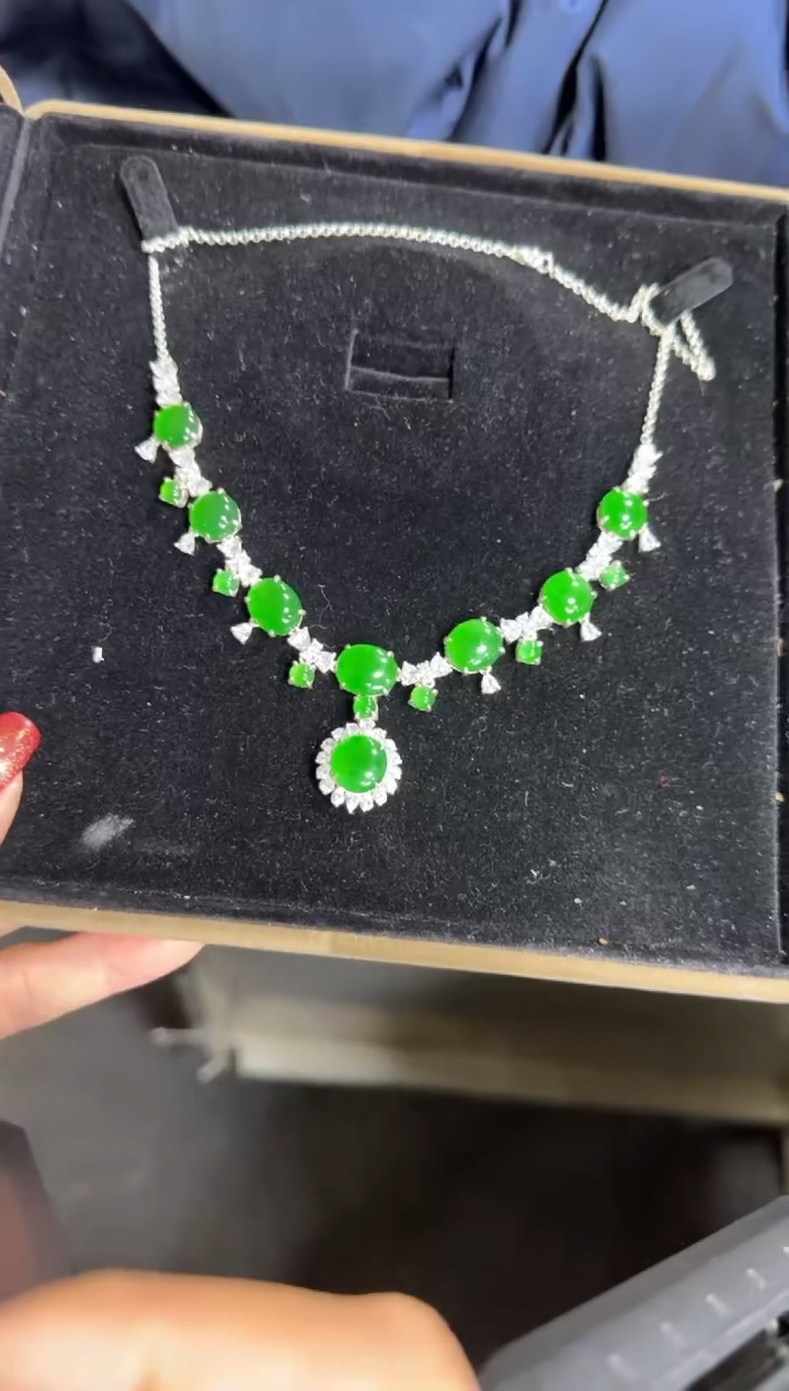 【闪购商品】翡翠项链银S925镶嵌多样性发货拍一发一
