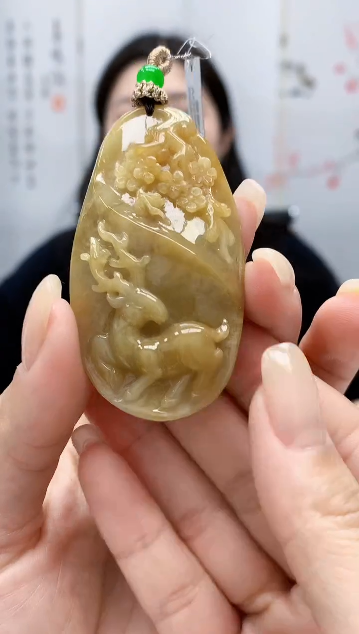 【闪购商品】定制翡翠未镶嵌0405lr-毛货挂件10