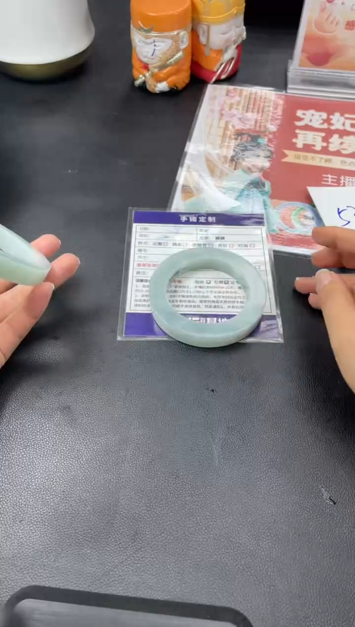 【闪购商品】定制翡翠手镯未镶嵌圆条HFA/39@DZS