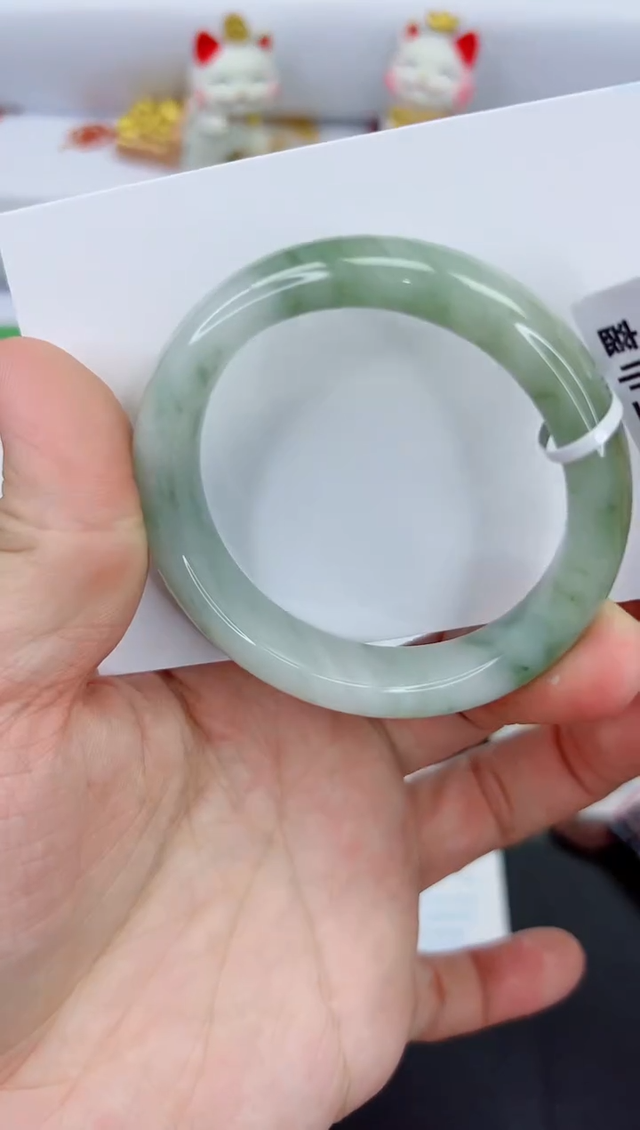 【闪购商品】石英质玉手镯未镶嵌1676-50.9