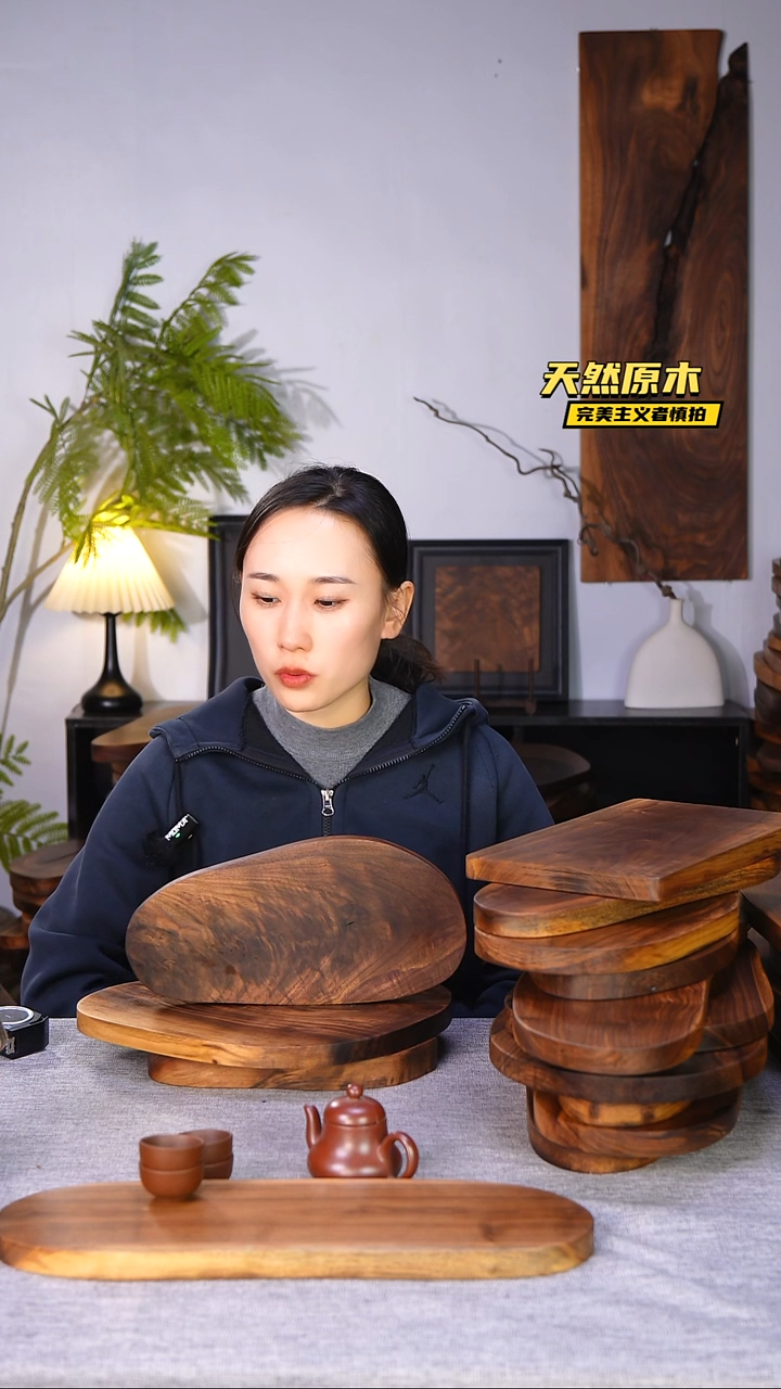 木北美黑胡桃原木.干裂疤结不属于商品质量问题完美主义者慎拍
