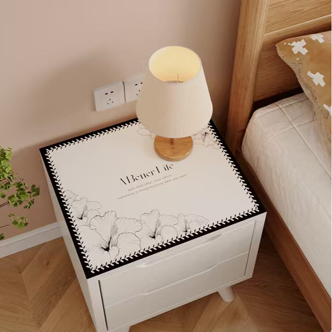 床头柜垫子轻奢高级感防水防油防烫电视柜台面桌垫桌布防尘垫盖布