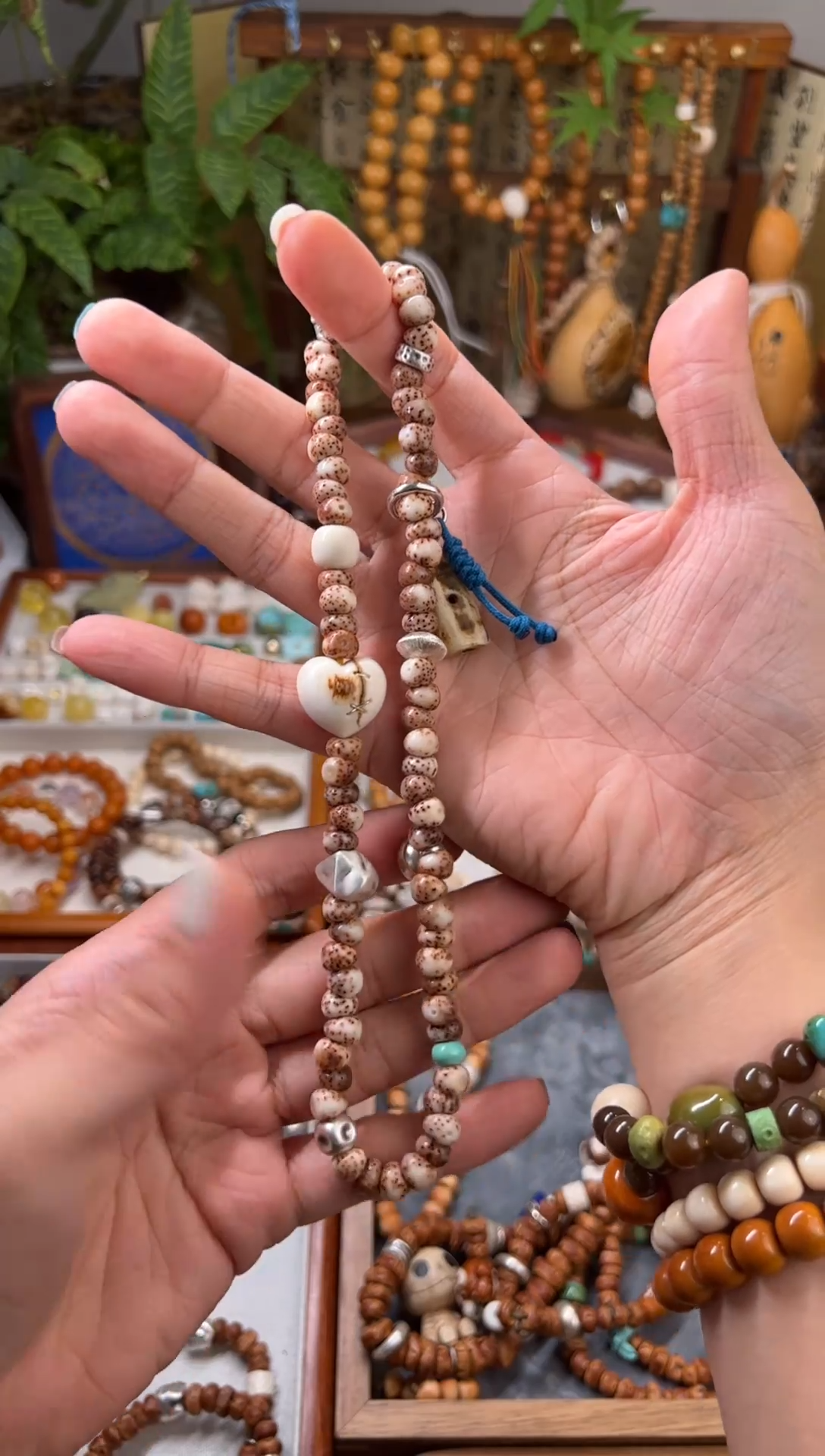 手串星月菩提星月双圈原创设计手串