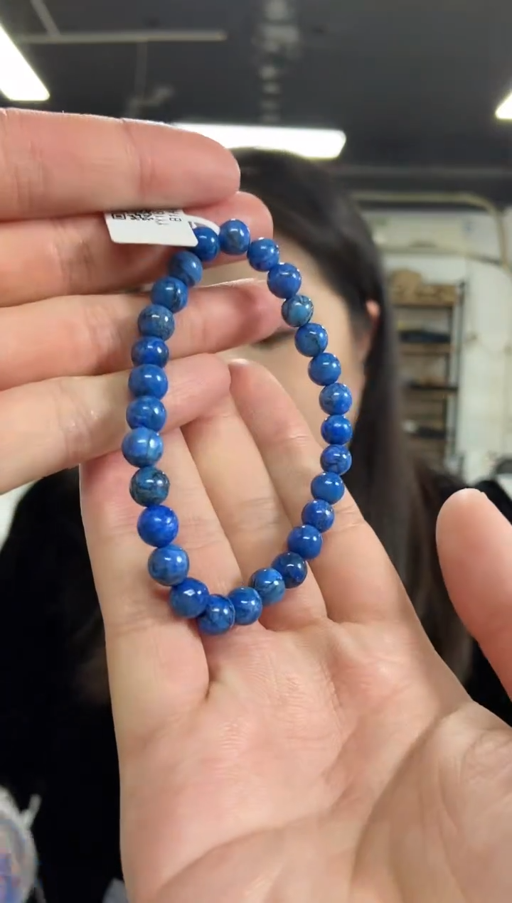 【闪购商品】青金石手串未镶嵌多样性发其一颜色微差