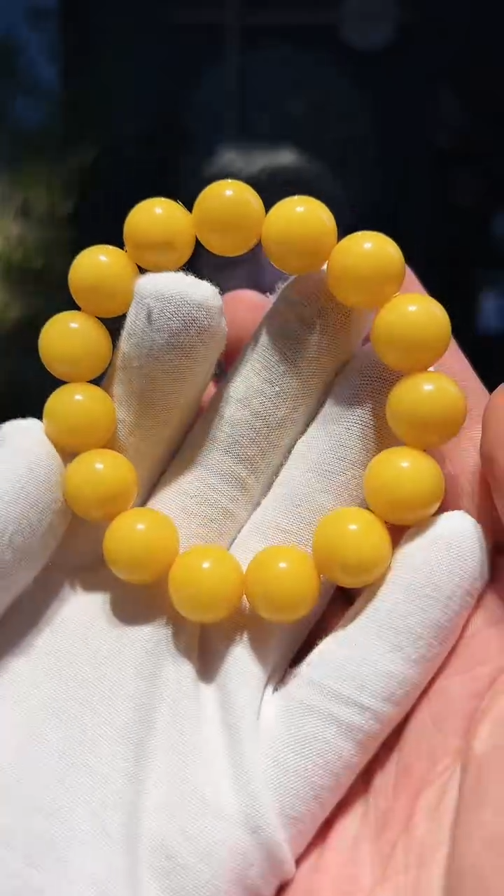 【闪购商品】蜜蜡手串未镶嵌14+暴力黄