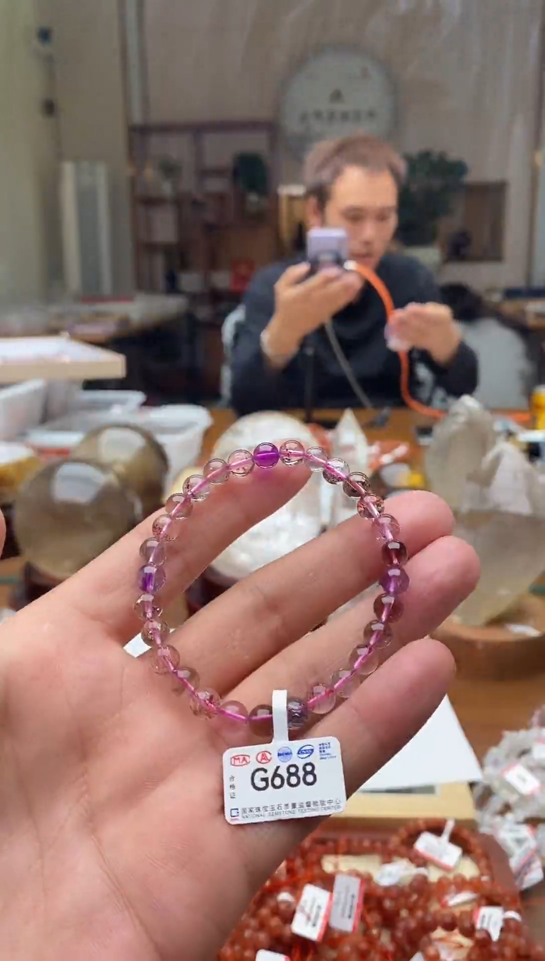 水晶手链未镶嵌仙女超七 G688 