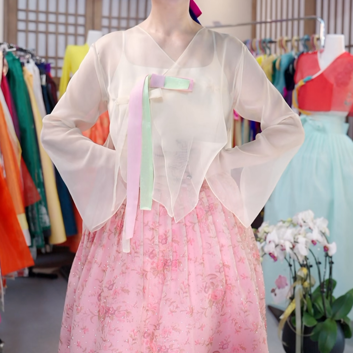 【领结扣】颜色随机朝鲜族民俗服饰配饰