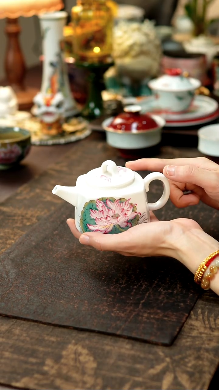 景德镇陶瓷杯碗柴烧多人