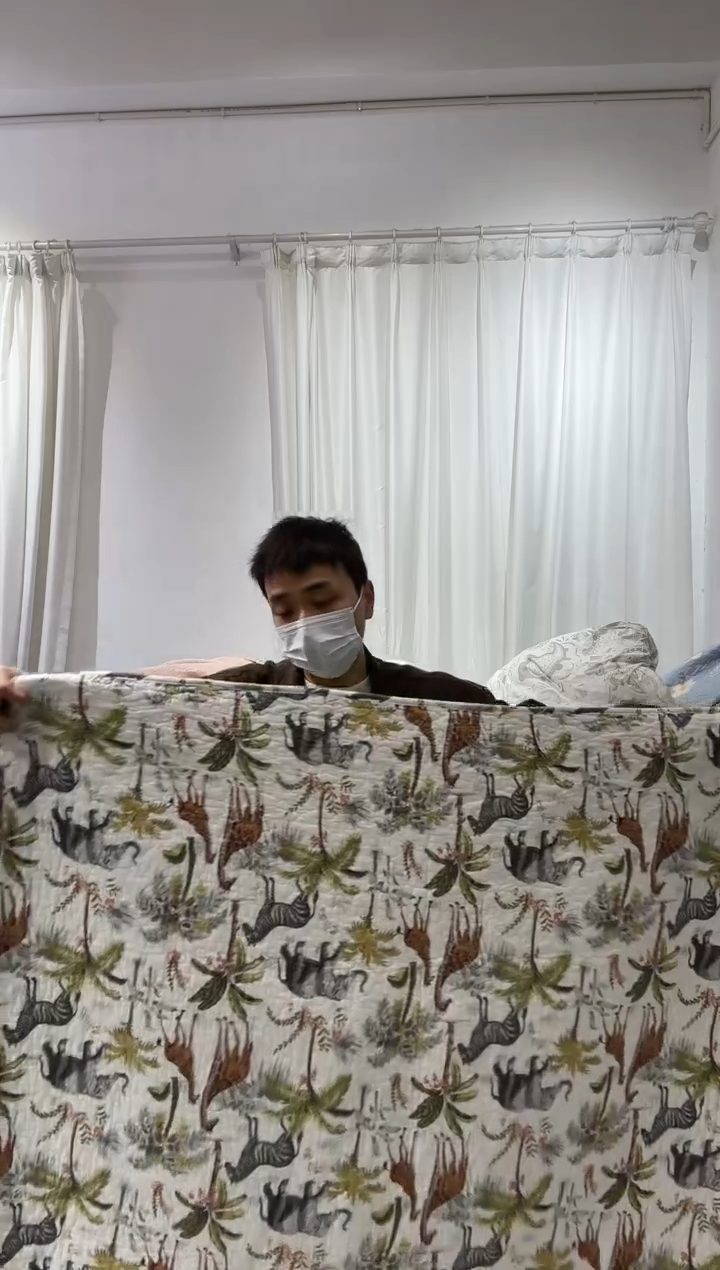 棉160*200纯棉床盖77号微瑕