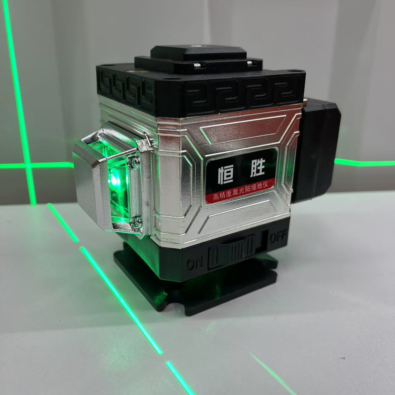 【两电一充】恒胜绿光水平仪户外超强绿光防水防摔防尘