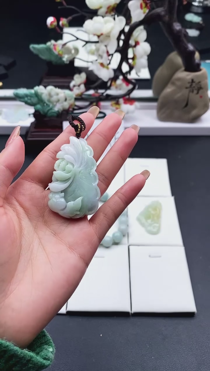 【闪购商品】翡翠颈饰未镶嵌天然缅甸A货翡翠