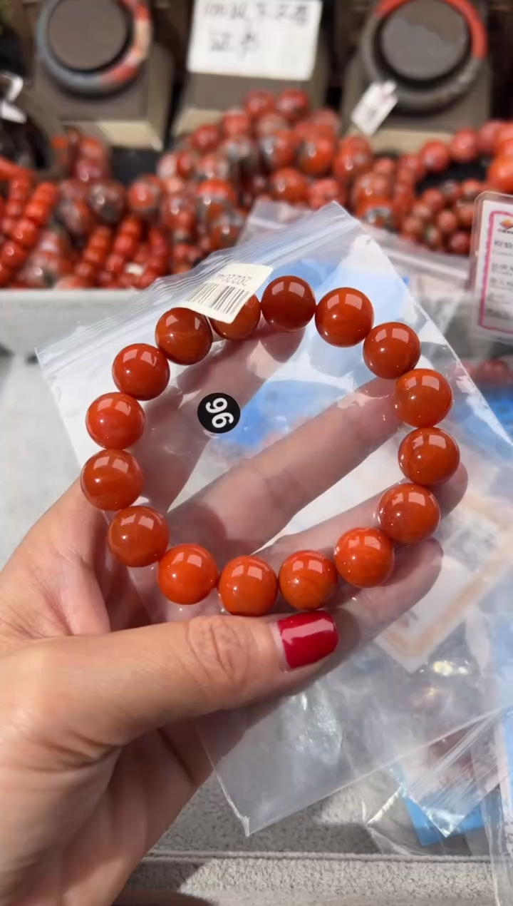 未镶嵌手串南红玛瑙13+