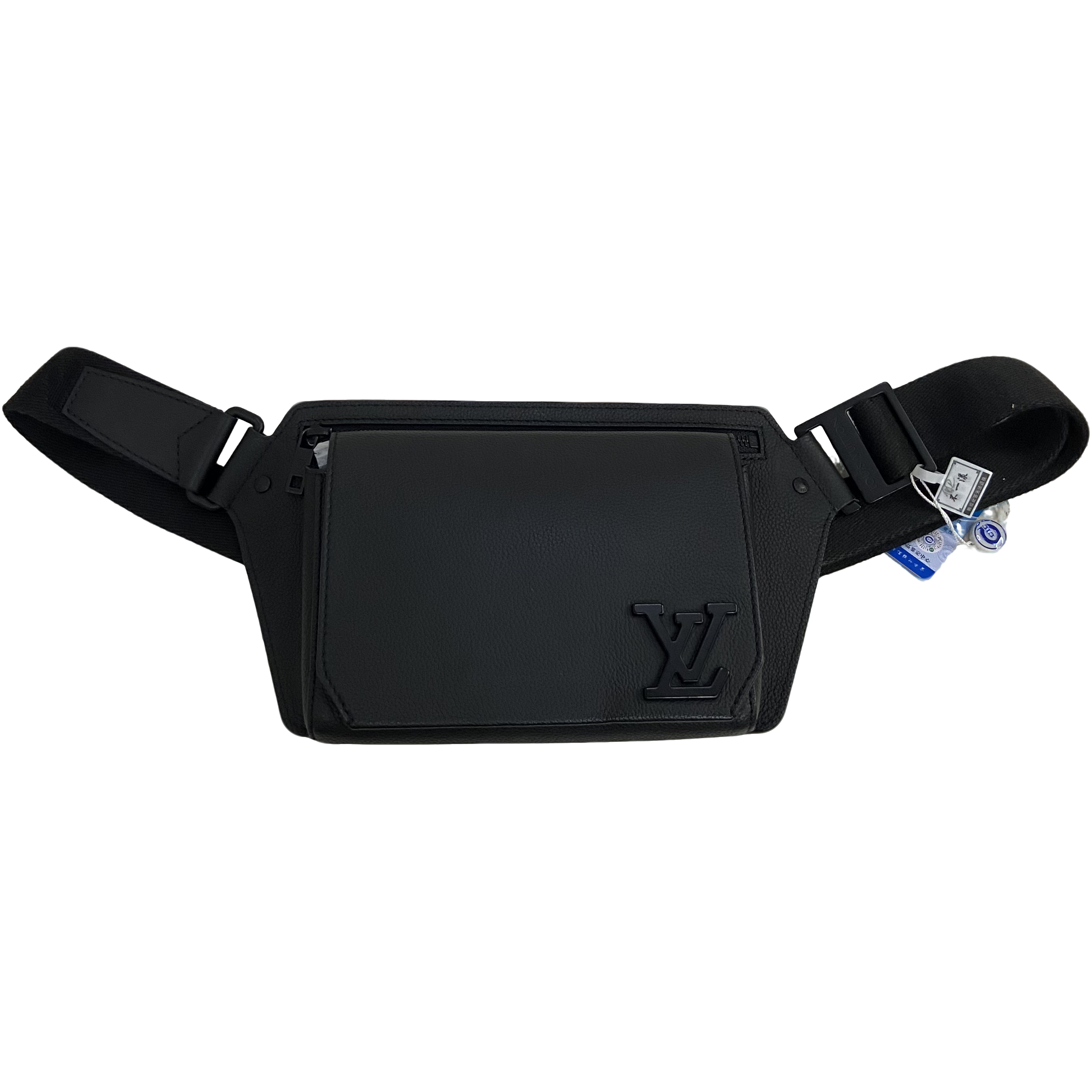 99新 LouisVuitton/路易威登 L V全皮荔枝纹芯片胸包663