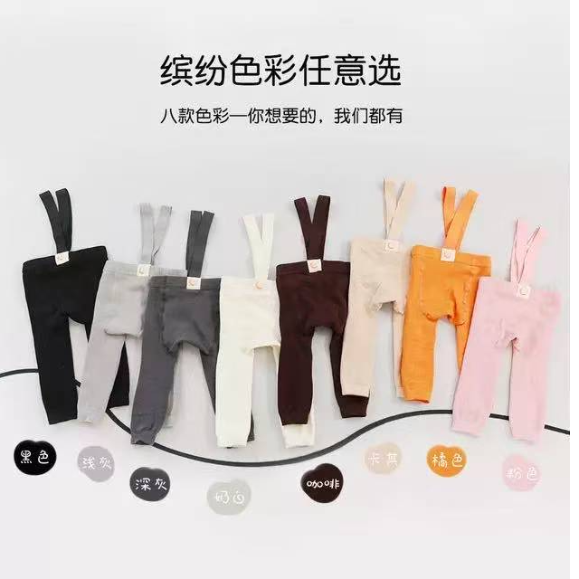 百萬家不连脚宝宝简约风举重裤