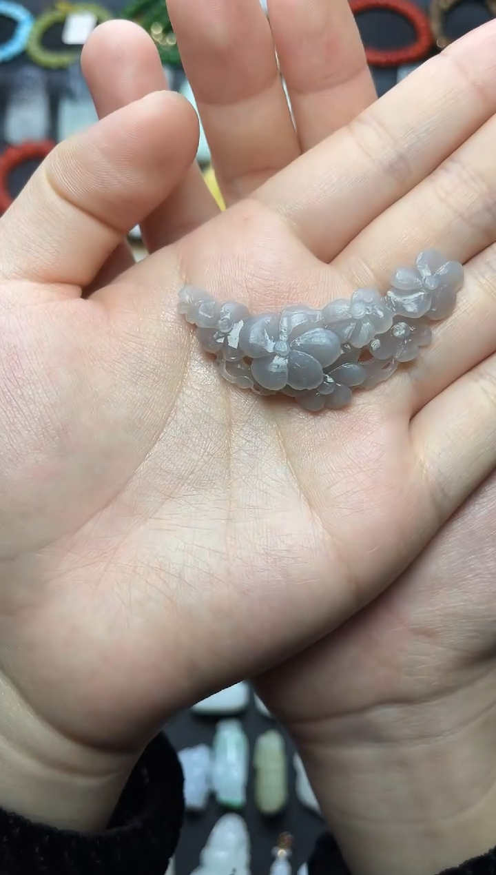 颈饰未镶嵌和田玉烟紫繁华【定制】06