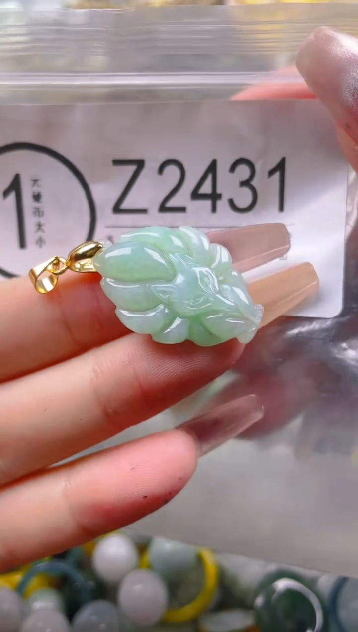 【闪购商品】翡翠颈饰未镶嵌/Z/翡翠A货一图一物