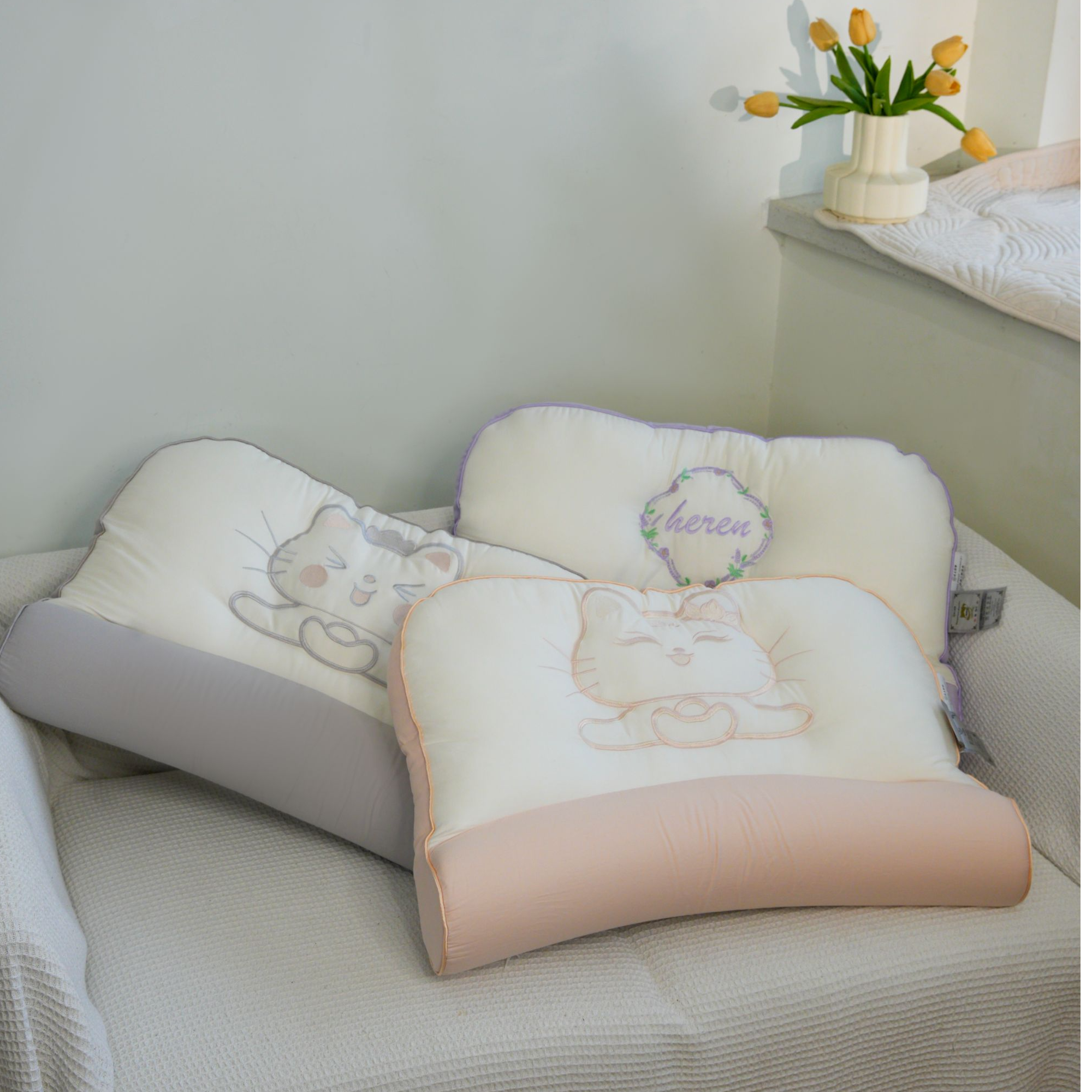 【三防】记忆棉护颈枕芯全棉A类抗菌枕头酒店助睡眠单人枕软硬适中